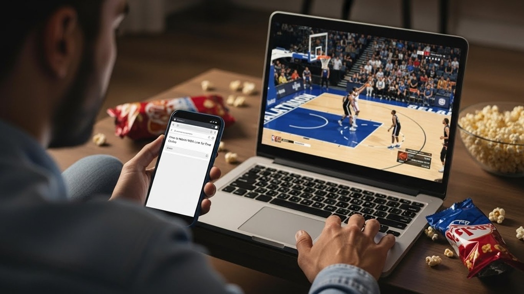 NBA basketball game streaming on mobile phone