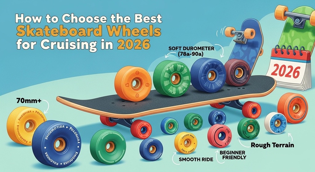 Soft skateboard wheels comparison for cruising on rough pavement