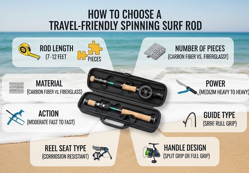 How to Choose a Travel-Friendly Spinning Surf Rod